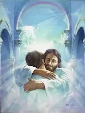 prayer comfort jesus hugging person